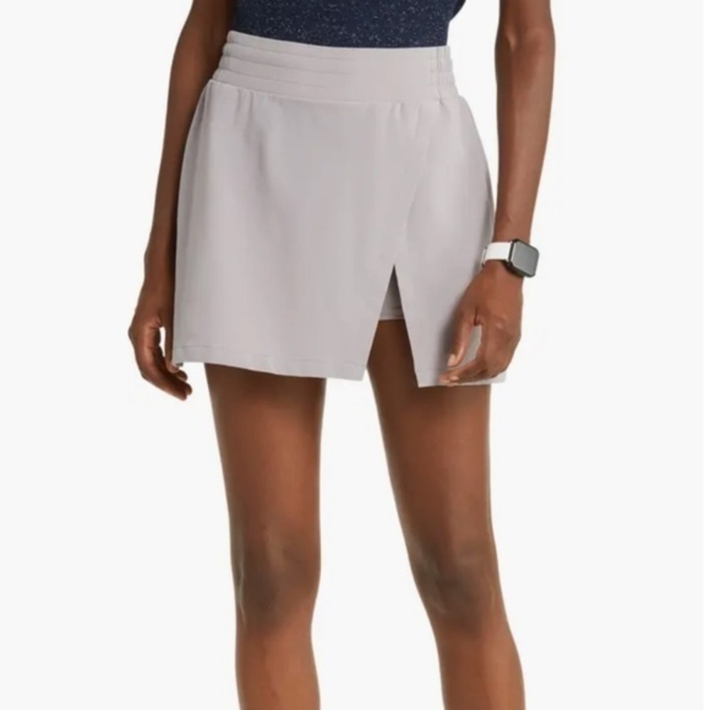 Zella Getaway Wrap Athletic Skort Grey XS